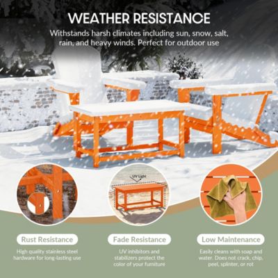 Outdoor Patio Classic Adirondack Coffee Table