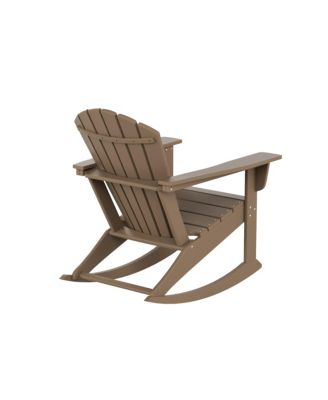 Outdoor Patio Poly Adirondack Rocking Chair Rocker