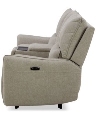 Olper 3-Pc. Fabric Zero Wall Sofa with 2 Power Recliners and 1 Console, Created for Macy's