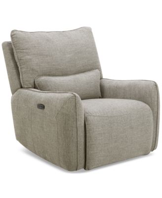 Olper Zero Wall Fabric Recliner, Created for Macy's