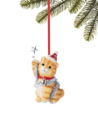 Holiday Lane - Pets Orange Cat Ornament