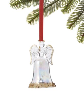 Holiday Lane - Blessed Gold and Clear Angel Ornament
