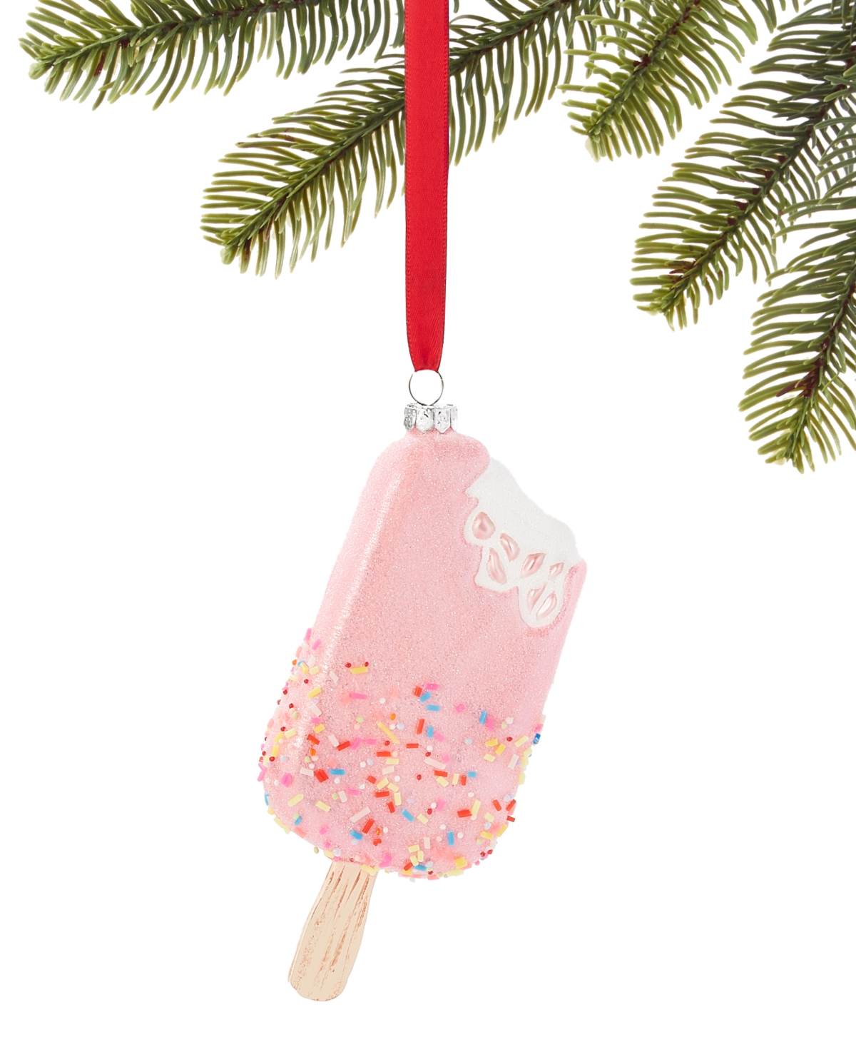 Holiday Lane Sweet Tooth Pink Sprinkle Ice Cream Bar Ornament, Exclusively at Macy's