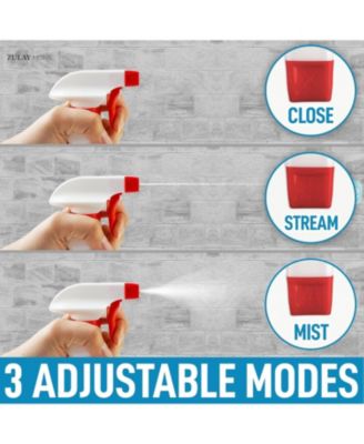 4 Pc. Cleaning Spray Bottles With Adjustable Nozzle & Spring Loaded Trigger