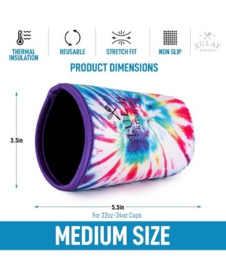 Reusable Neoprene Medium Coffee Sleeve – Fits 22oz to 24oz Iced Cups