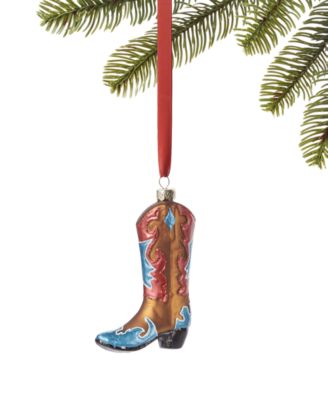 Macy's - Holiday Lane All About You Cowboy Boot Ornament