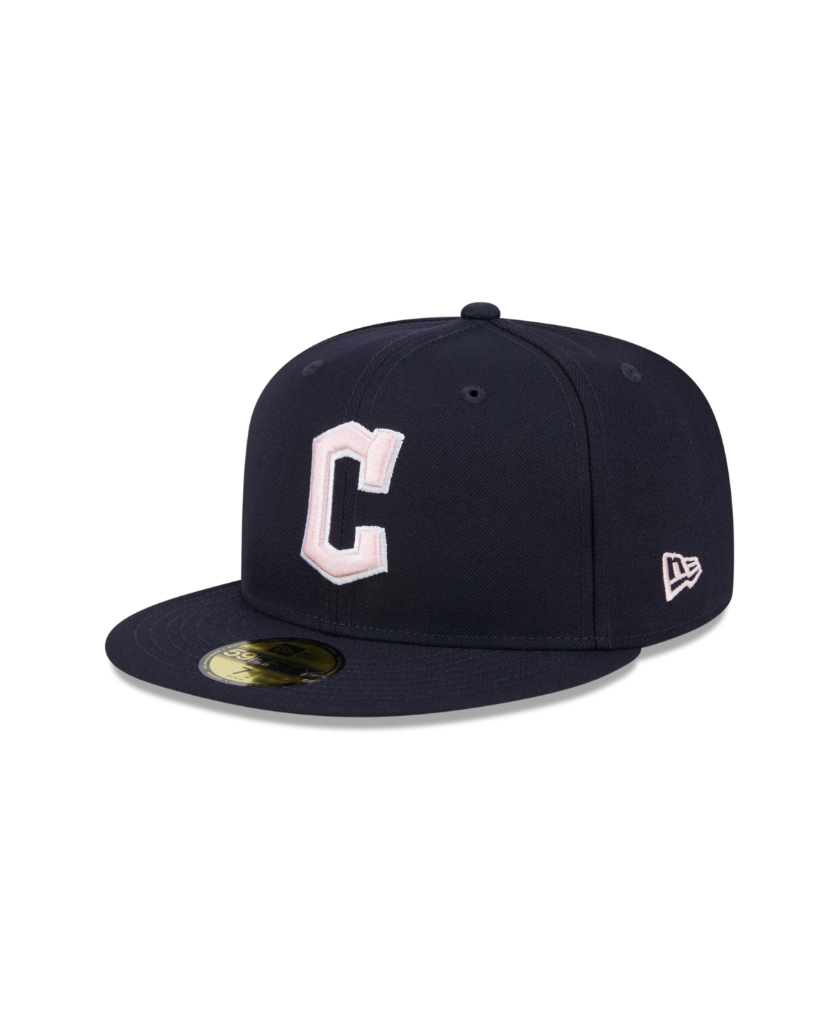Men's Black Cleveland Guardians 2024 Mother's Day On-Field 59FIFTY Fitted Hat - Navy