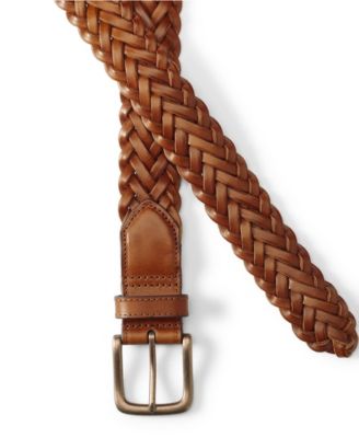 Men's Leather Braid Belt