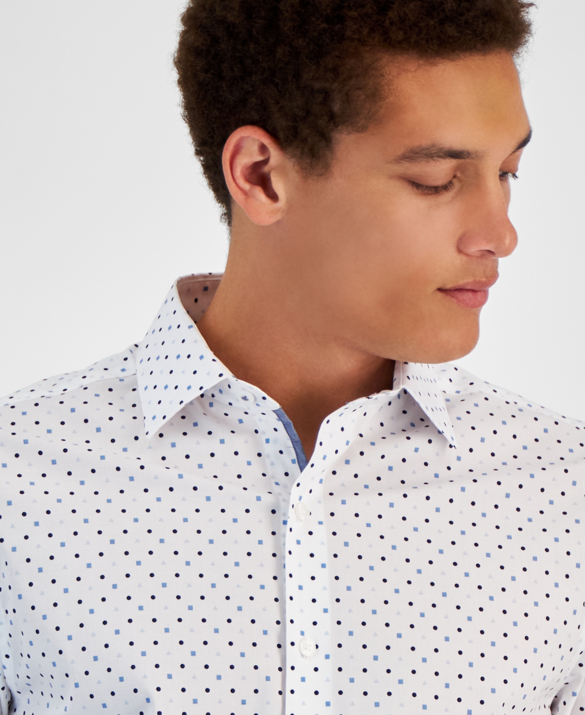 Bar Iii Men's Slim-Fit Printed Dress Shirt, Created for Macy's