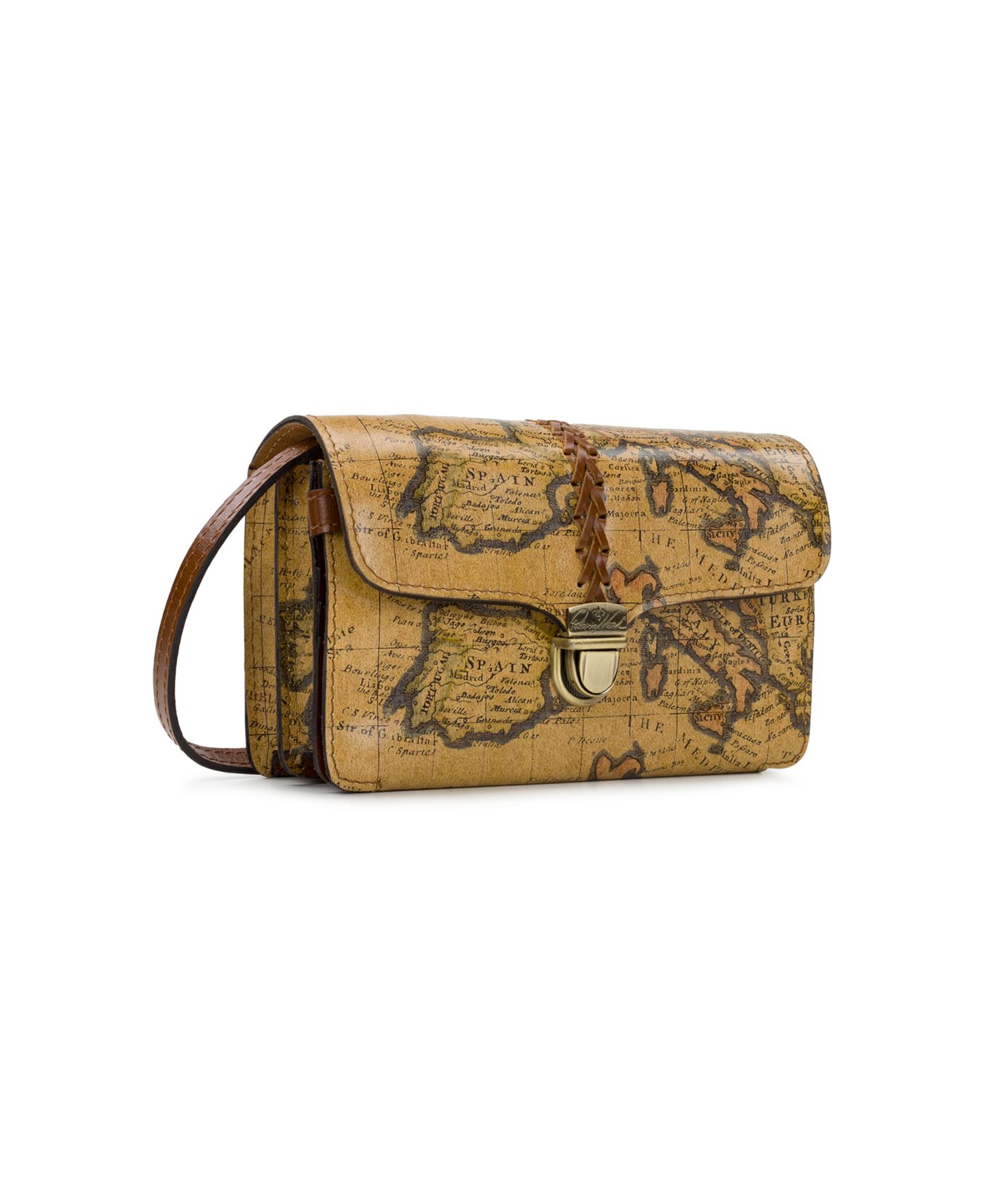 Женская сумка Patricia Nash Bianco Small Leather Crossbody Organizer, цвет: С принтом — фото 2