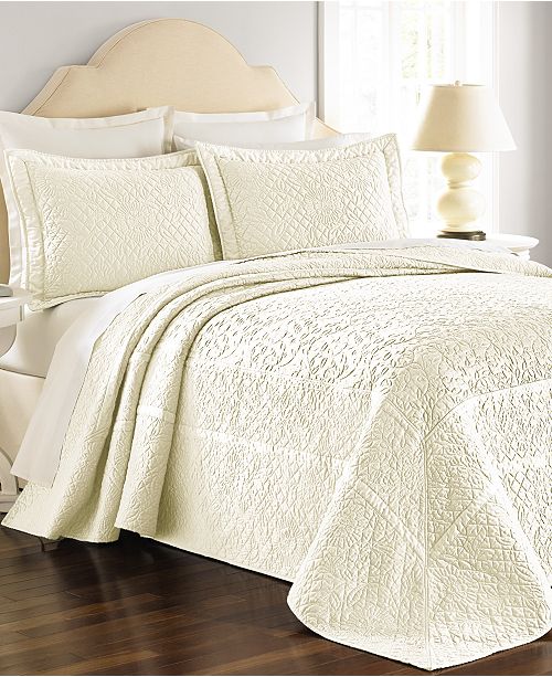 Martha Stewart Collection Cotton Flowering Trellis Queen Ivory Bedspread Reviews Bed In A Bag Bed Bath Macy S