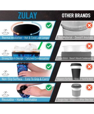 Reusable Neoprene Medium Coffee Sleeve – Fits 22oz to 24oz Iced Cups