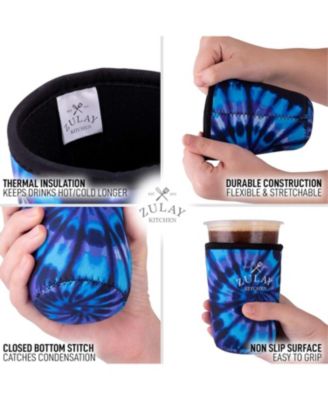 Reusable Neoprene Medium Coffee Sleeve – Fits 22oz to 24oz Iced Cups