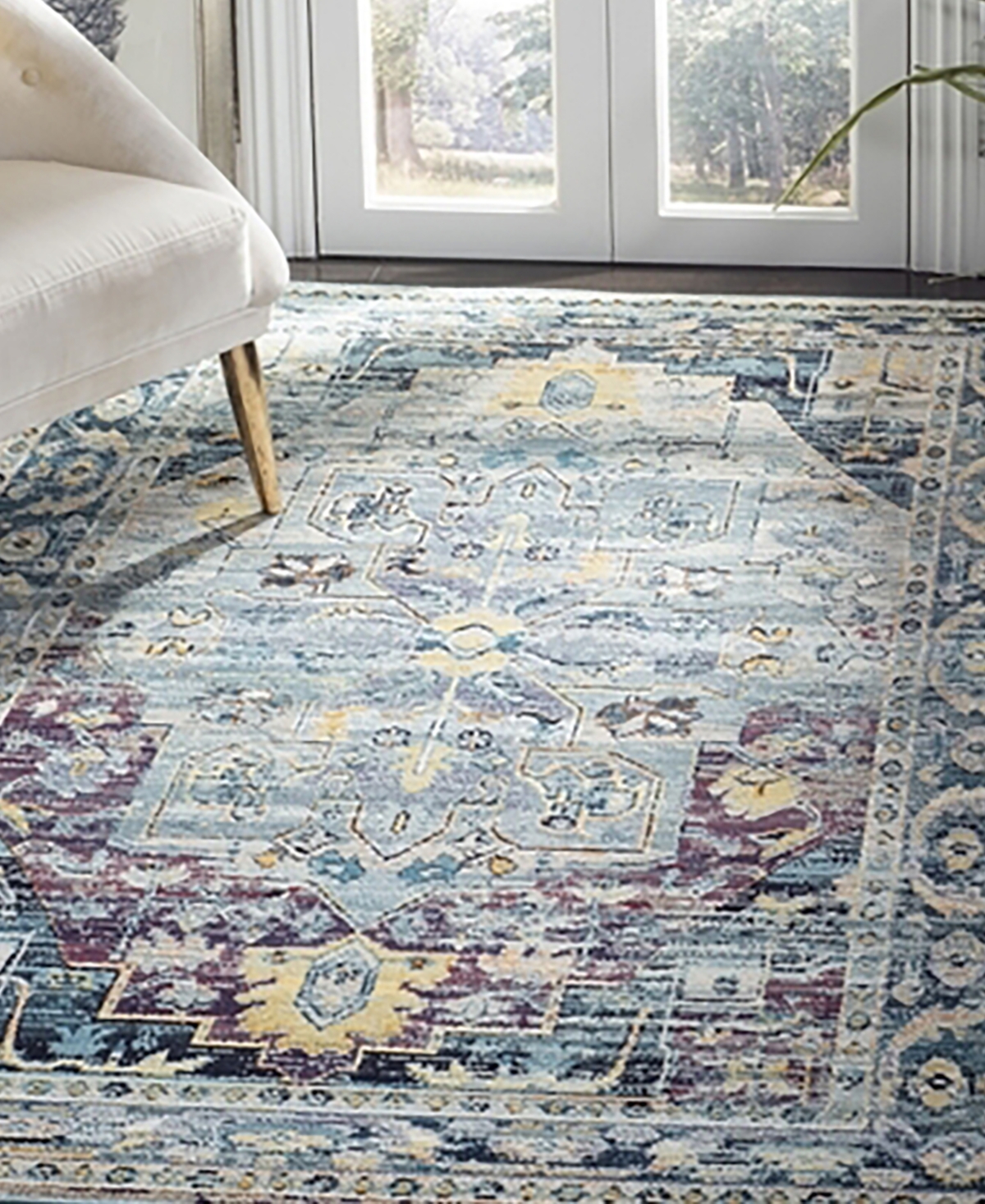Safavieh Crystal CRS503and Purple Area Rug - Teal