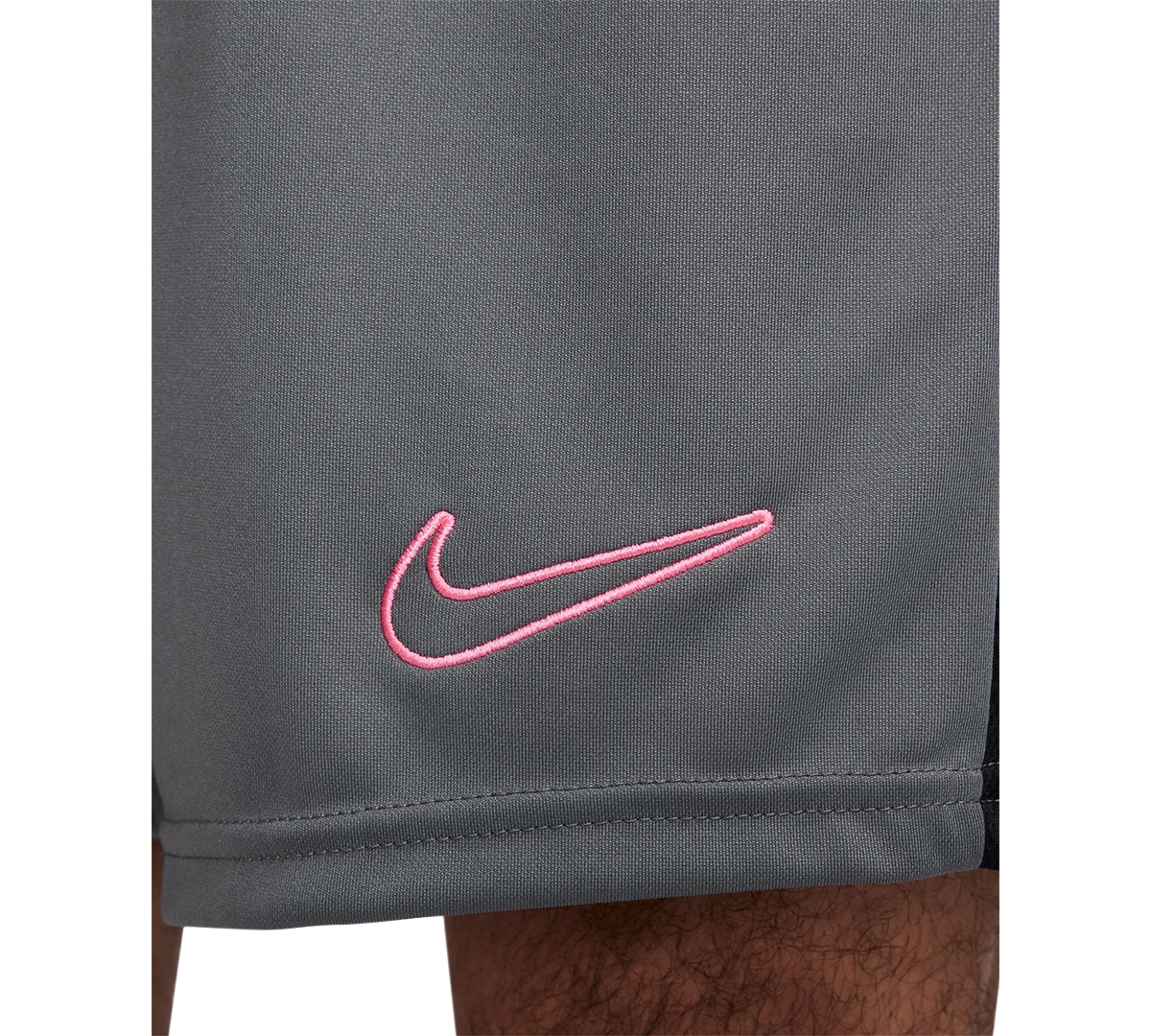 Nike Men's Dri-fit Academy Logo Soccer Shorts -black/sunset Pulse
