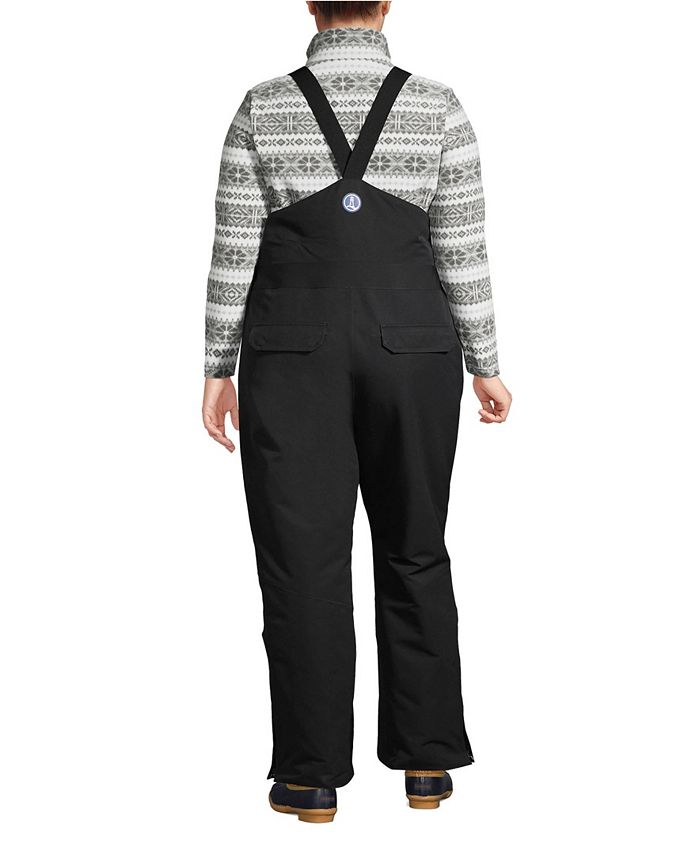 Lands' End Plus Size Expedition Waterproof Insulated Snow Bibs Macy's