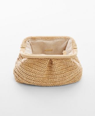 Women's Natural Fiber Clutch Bag