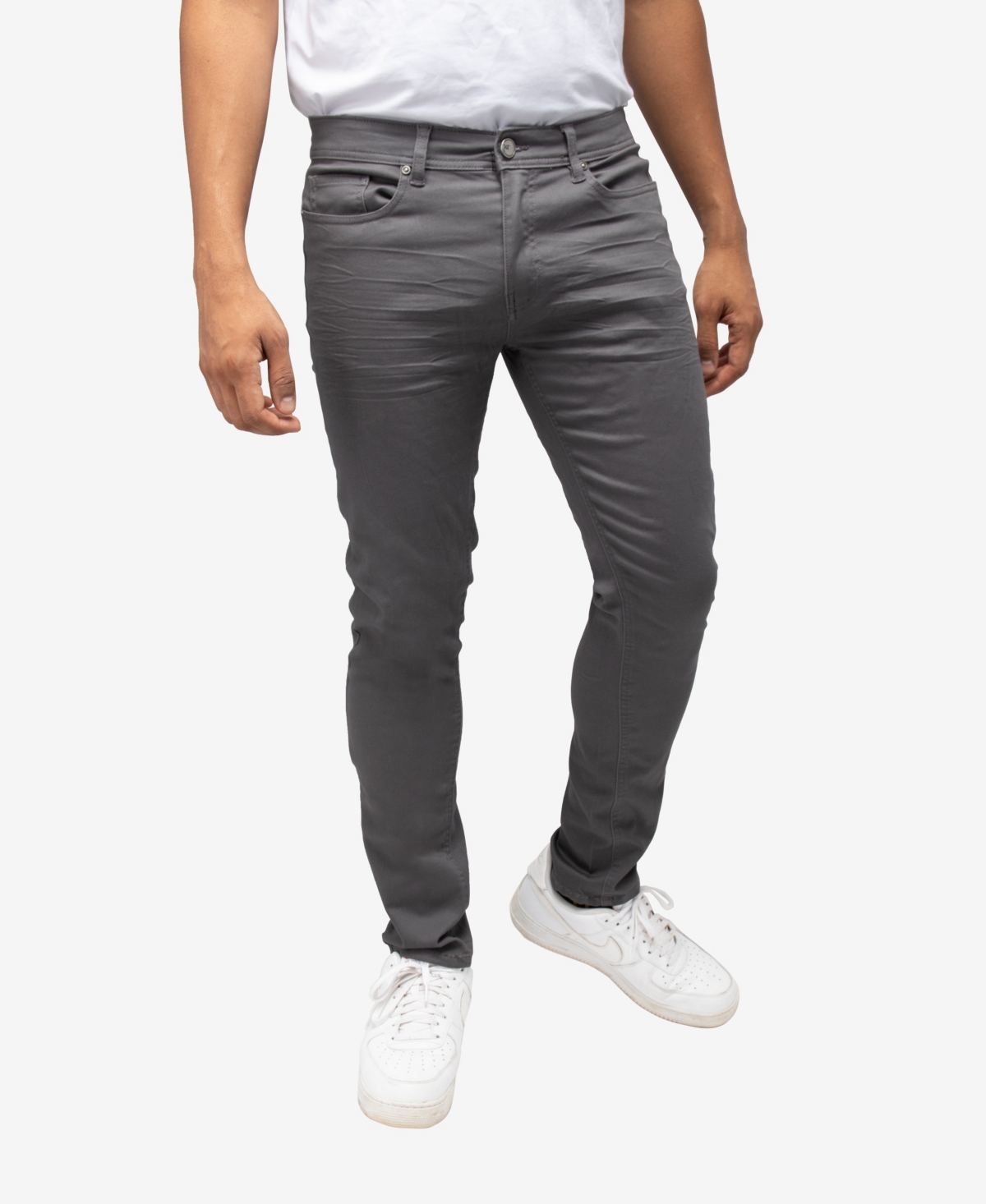 Shop X-ray Men's Slim Fit Stretch Commuter Pants In Silver