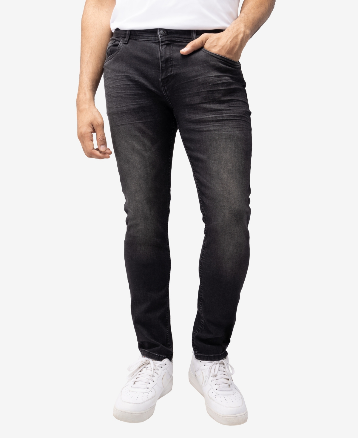 Shop X-ray Men's Slim Fit Denim Jeans In Black Wash