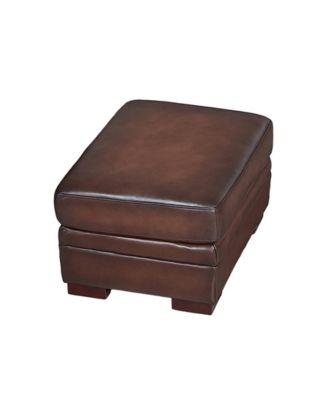 Brookfield 30" Top Grain Leather Ottoman
