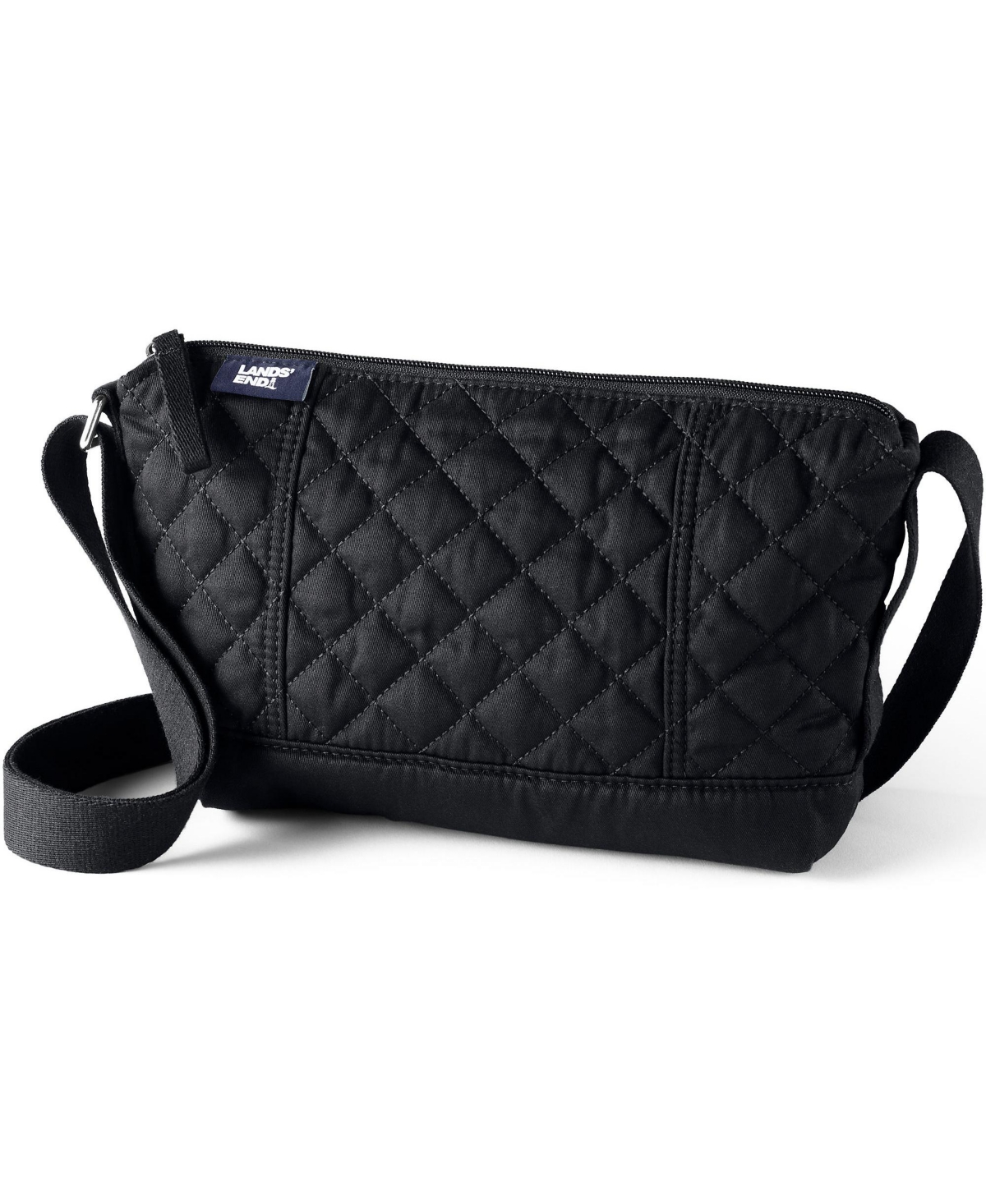 Quilted Crossbody Bag - Black