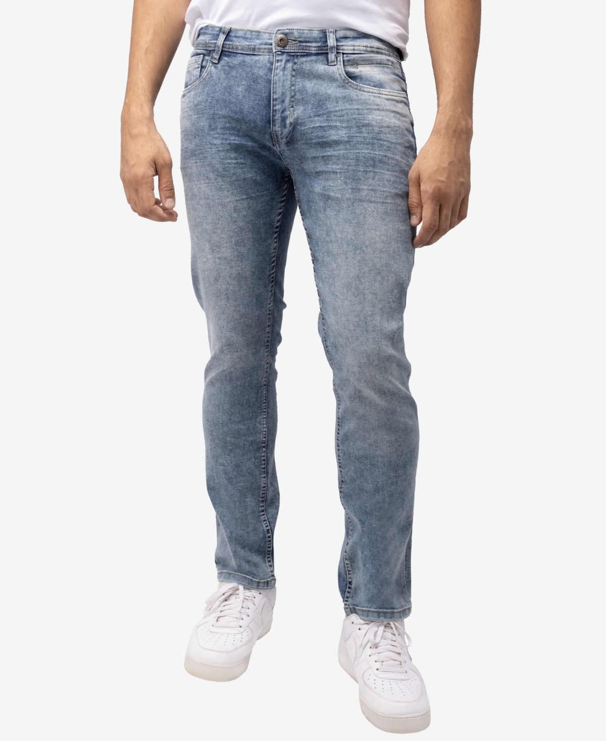 X-ray Men's Slim Fit Denim Jeans In Blue