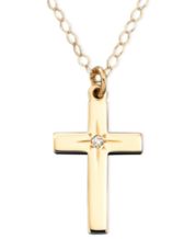 Childrens gold crosses top