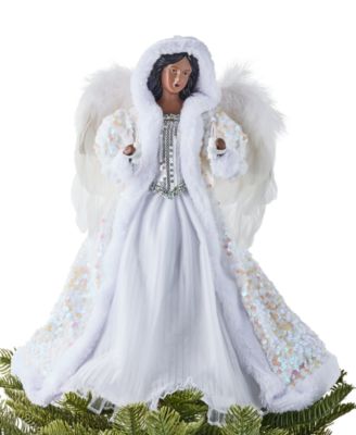 Holiday Lane - Angels Sequined Angel Tree Topper
