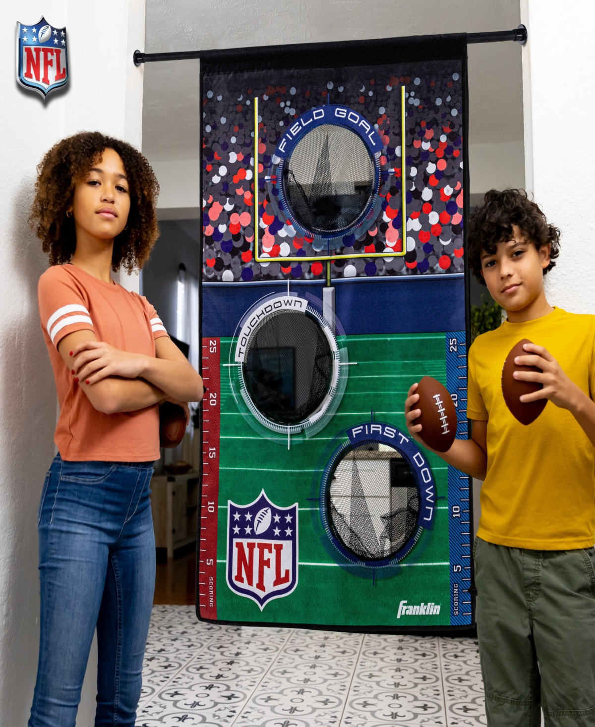 Franklin Sports Nfl Mini Football Toss Target Game In Multi