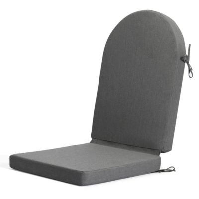 Outdoor Patio Shell-back Adirondack Dining Chair All Weather