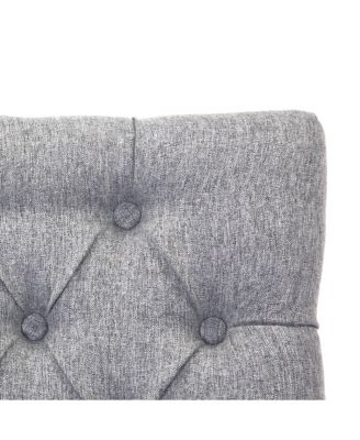 29" Linen Tufted Buttons Upholstered Wingback Bar Stool (Set of 2)