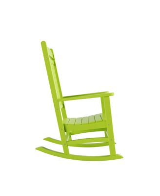 All-Weather Outdoor Patio Poly Classic Porch Rocking Chair (Set of 2)