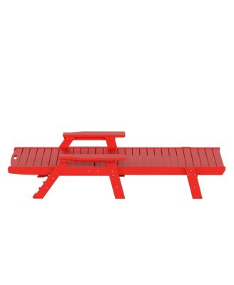 Adirondack Outdoor Chaise Lounge for Patio Garden Poolside (Set of 2)