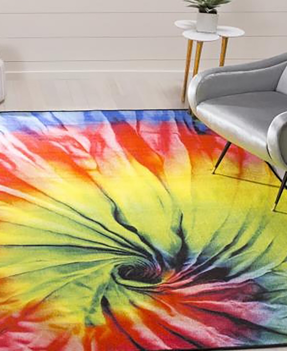 Safavieh Paint Brush PTB124and Yellow Area Rug - Fuchsia