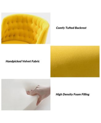   Standard   Velvet, Gold Metal   Stylish, Compact Desk Chair