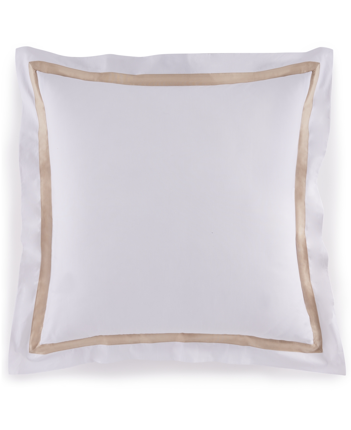 Estate Woven Cotton Euro Sham - White/Sand