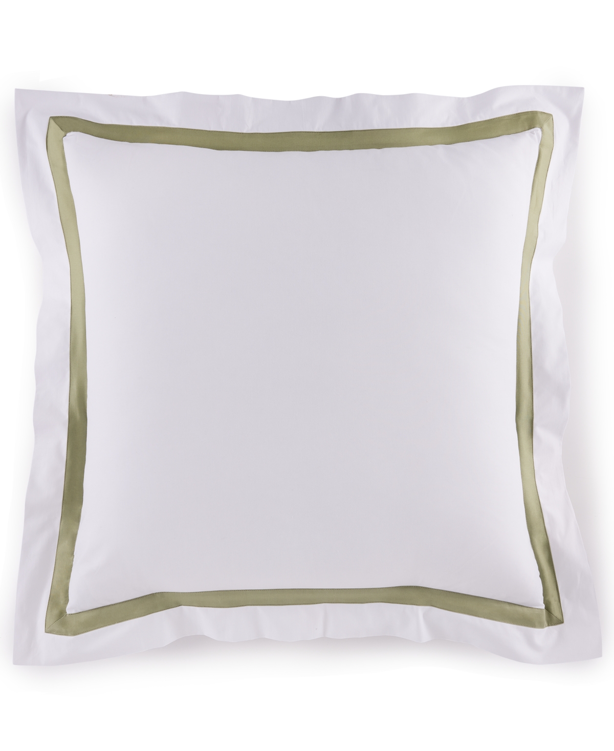 Estate Woven Cotton Sham, European - White/Sand