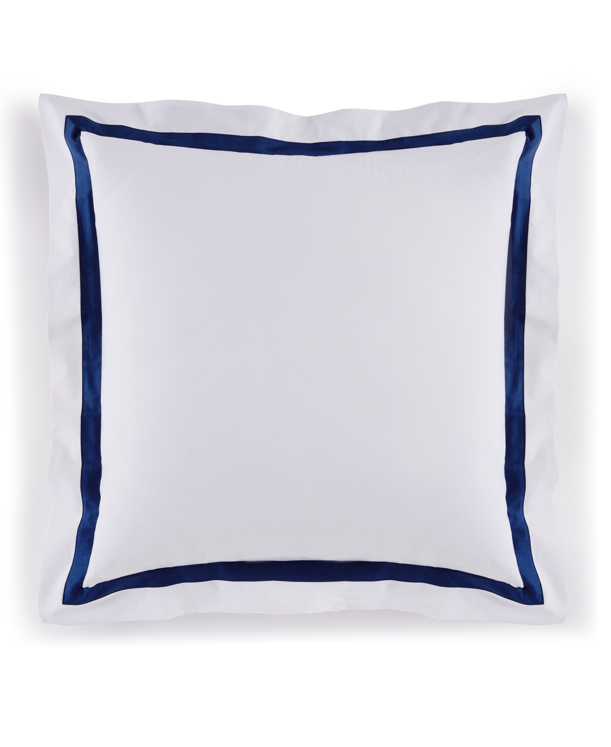 Estate Woven Cotton Sham, European - White/Sand