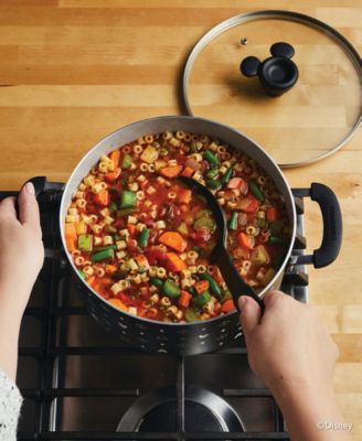 Disney Monochrome 5.5 Quart Ceramic Nonstick Stockpot with Lid