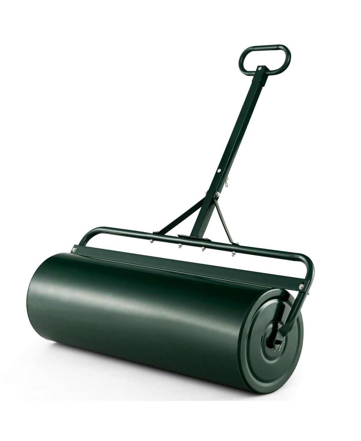 39 Inch Wide Push/Tow Lawn Roller-Green - Green