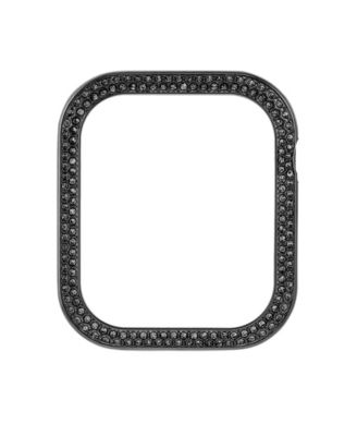 Women's Black Alloy Protective Case with Black Crystals designed for 44mm Apple Watch&reg;
