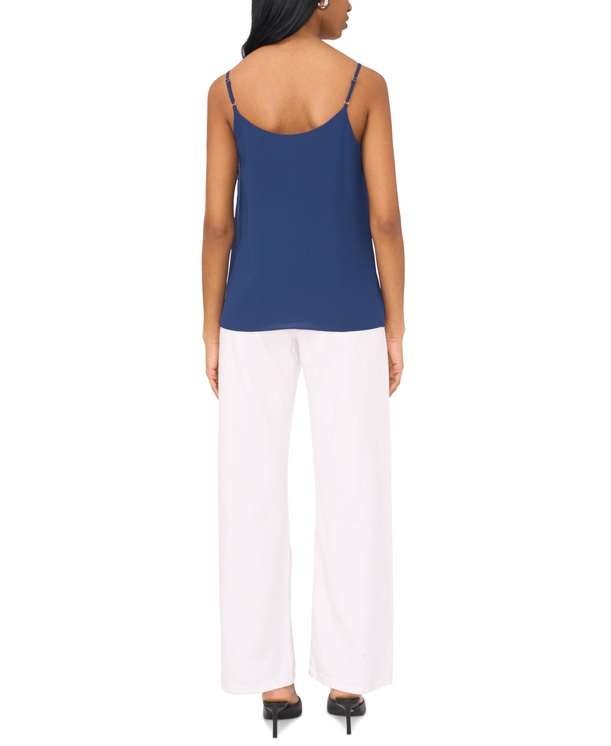 1.state Women's Spaghetti Strap Chiffon-Trim Camisole