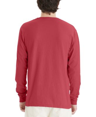 Unisex Garment Dyed Long Sleeve Cotton T-Shirt