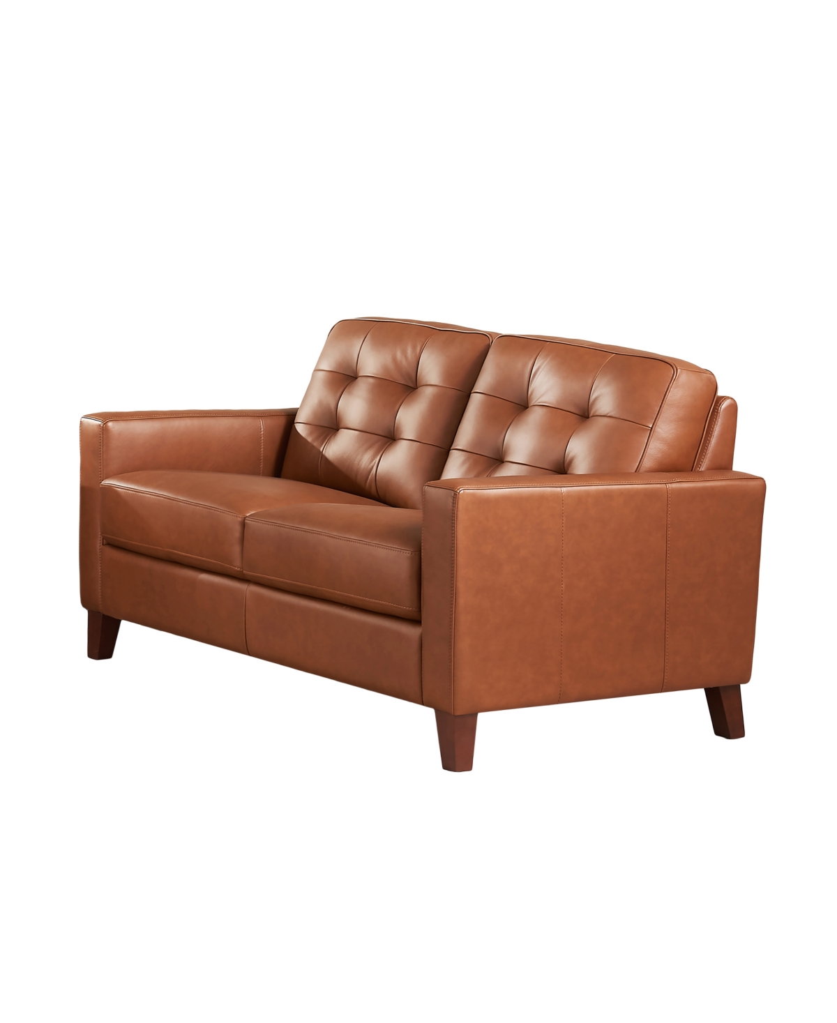 HYDELINE AIDEN 56" TOP GRAIN LEATHER LOVESEAT 