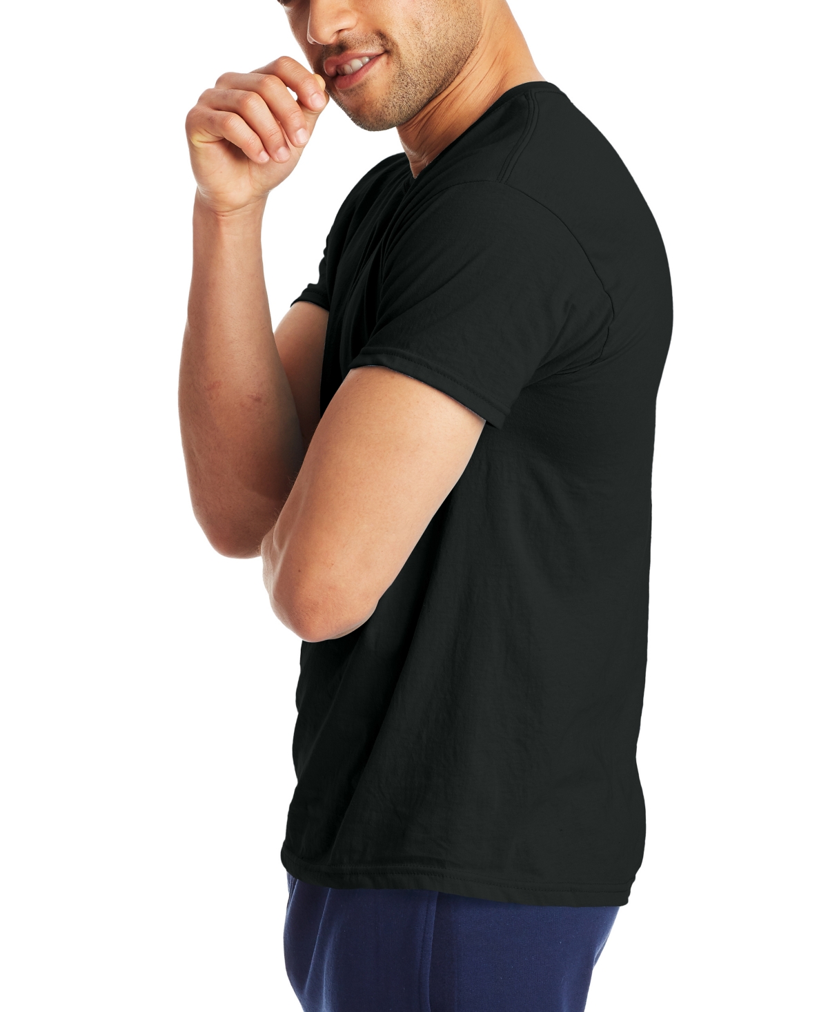 HANES X-TEMP MEN'S SHORT SLEEVE CREWNECK T-SHIRT, 2-PACK 