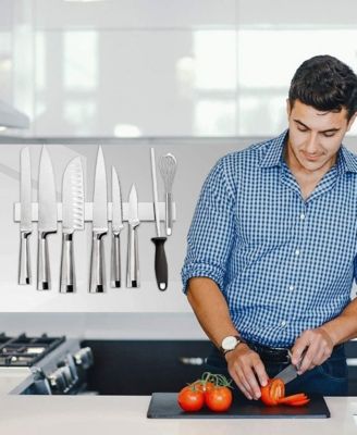 16" Stainless Steel Magnetic Knife Holder