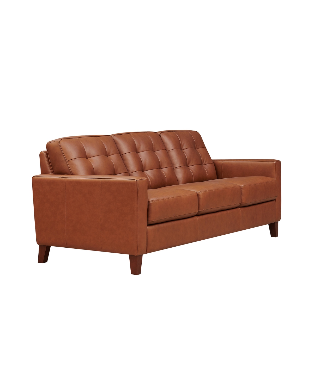 HYDELINE AIDEN 80" TOP GRAIN LEATHER SOFA 