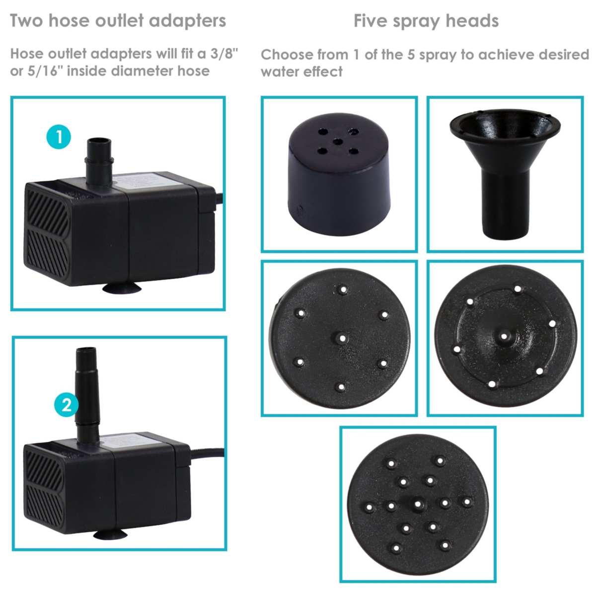 Sunnydaze Decor 40 Gph Solar Fountain Water Pump Kit - Lift