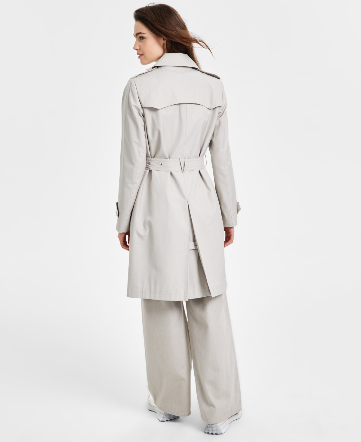 Via spiga belted trench coat cheap