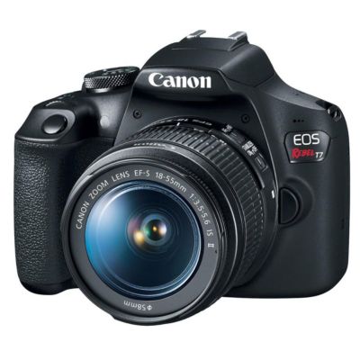 EOS Rebel T7 DSLR Camera EF-S 18-55mm and EF 75-300mm Double Zoom Lens Kit